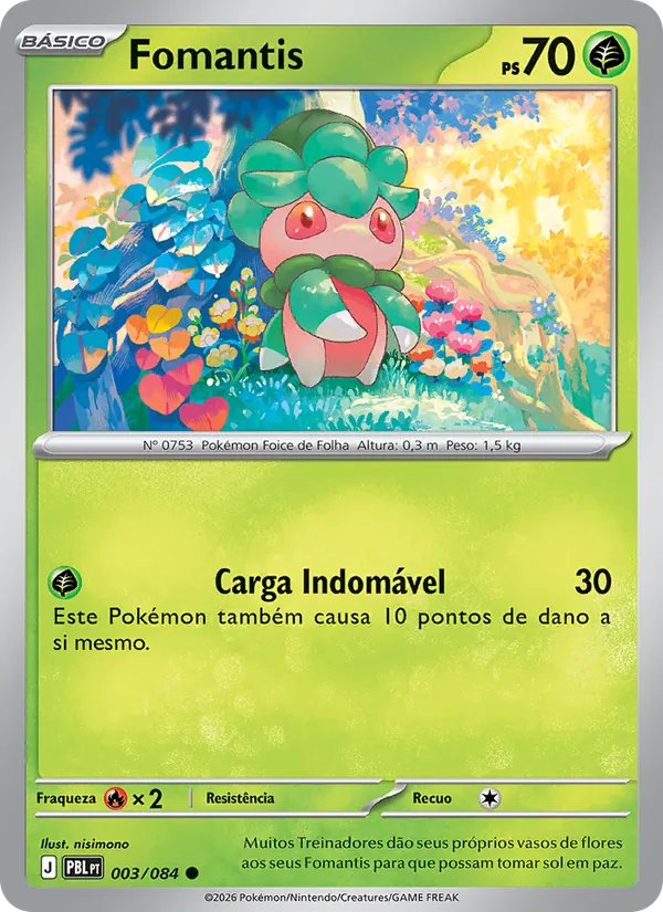 Carta Fomantis do set Escuridão Absoluta