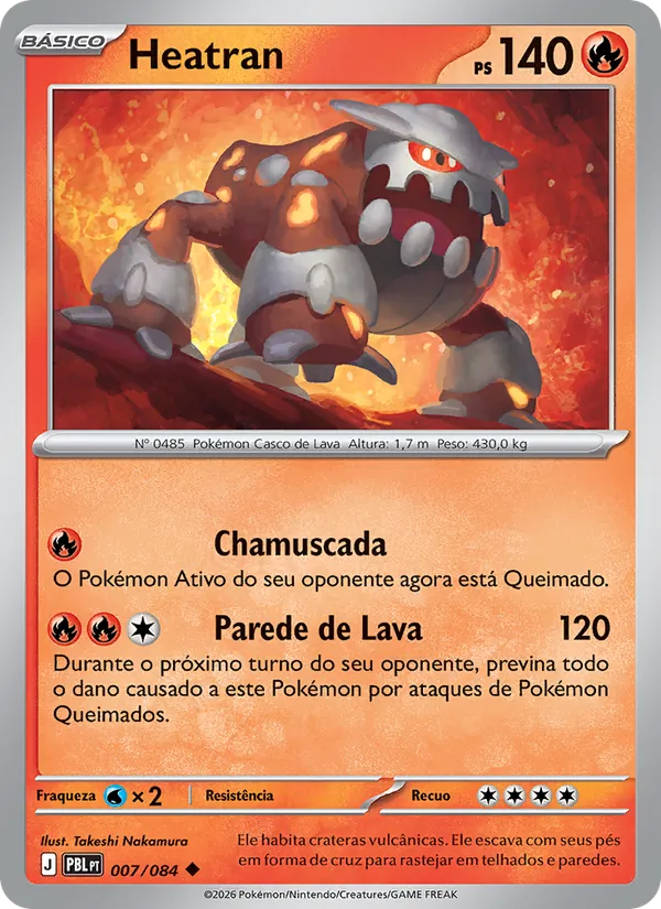 Carta Heatran do set Escuridão Absoluta