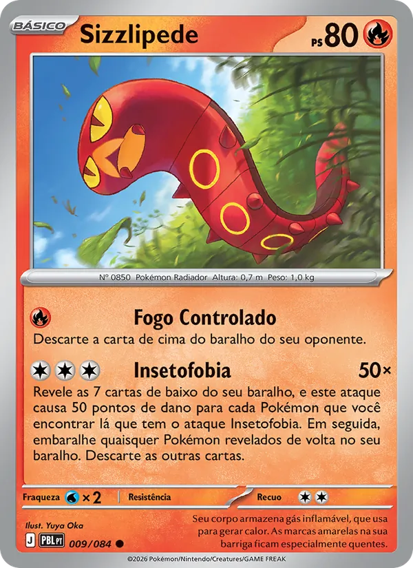 Carta Sizzlipede do set Escuridão Absoluta