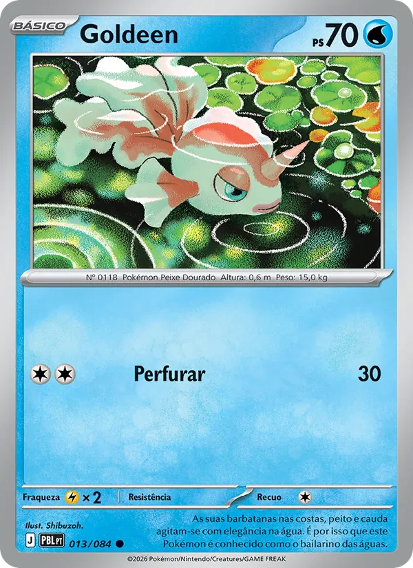 Carta Goldeen do set Escuridão Absoluta