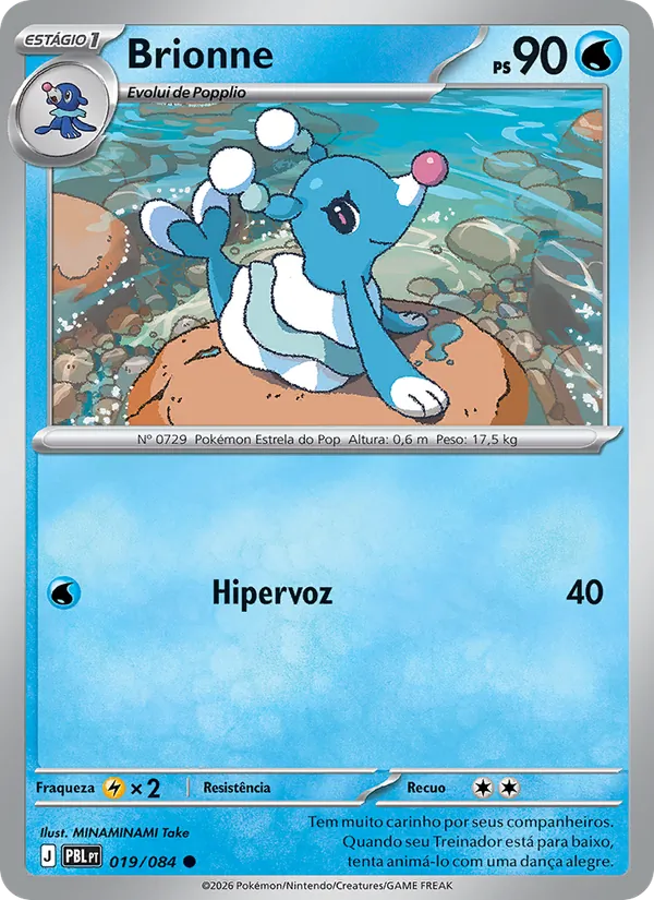 Carta Brionne do set Escuridão Absoluta