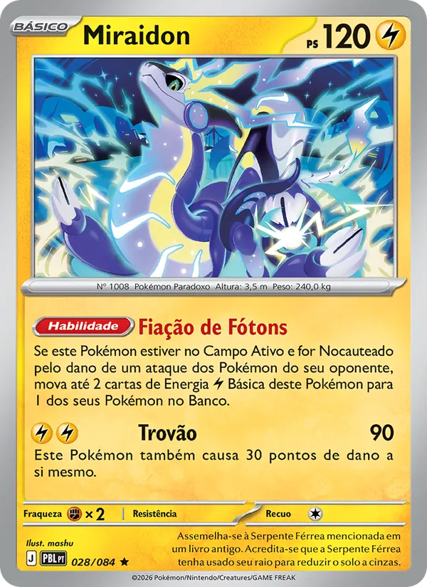 Carta Miraidon do set Escuridão Absoluta