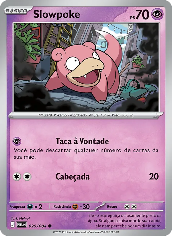 Carta Slowpoke do set Escuridão Absoluta