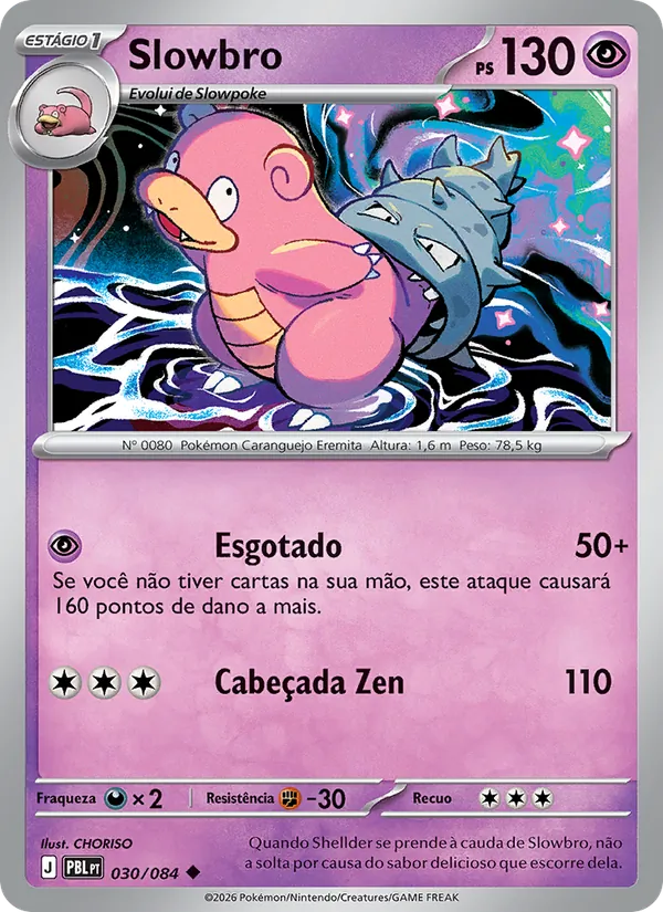 Carta Slowbro do set Escuridão Absoluta