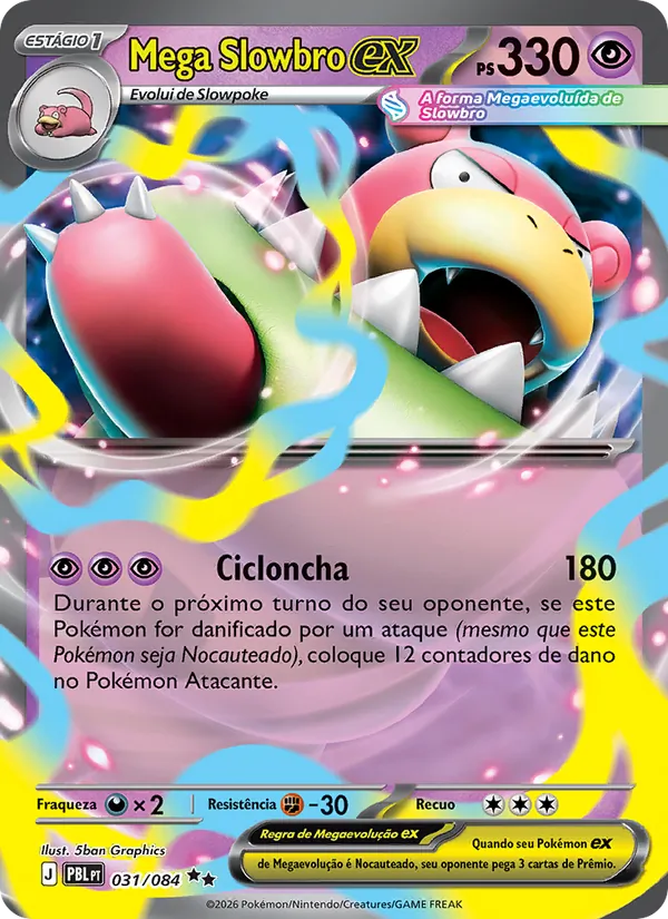 Carta Mega Slowbro ex do set Escuridão Absoluta
