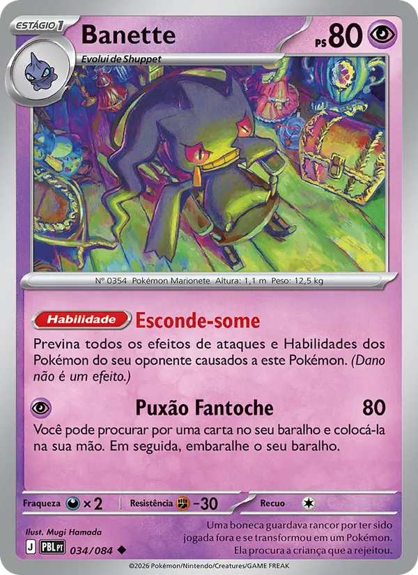 Carta Banette do set Escuridão Absoluta