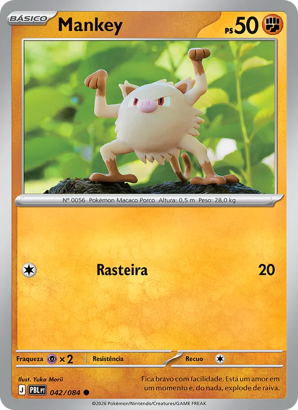 Carta Mankey do set Escuridão Absoluta