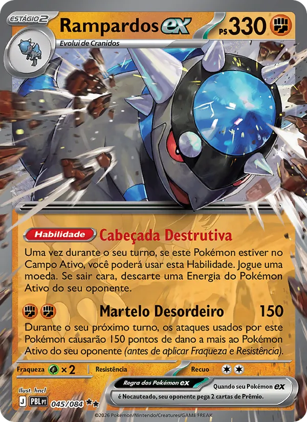 Carta Rampardos ex do set Escuridão Absoluta