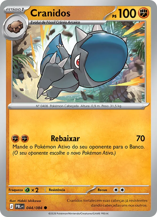 Carta Cranidos do set Escuridão Absoluta