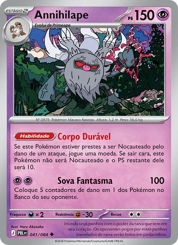 Carta Annihilape do set Escuridão Absoluta