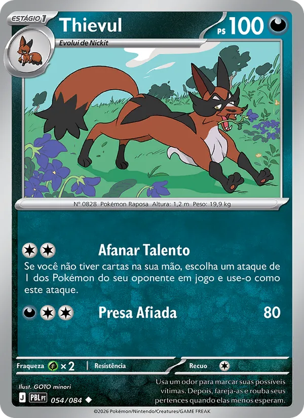 Carta Thievul do set Escuridão Absoluta