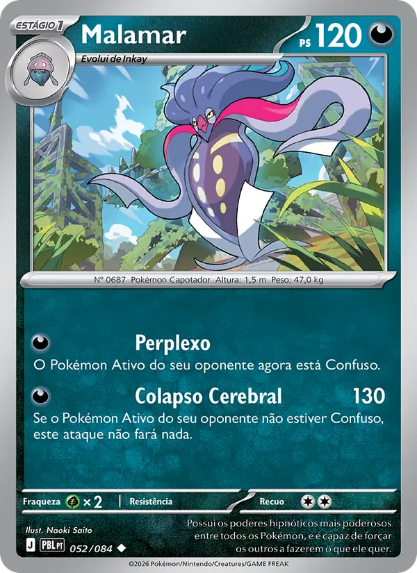 Carta Malamar do set Escuridão Absoluta