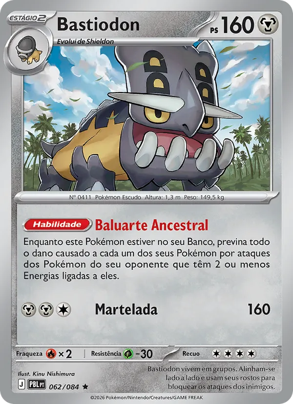 Carta Bastiodon do set Escuridão Absoluta