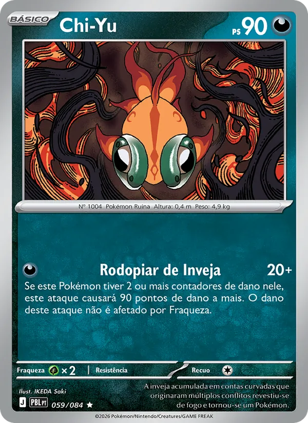 Carta Chi-Yu do set Escuridão Absoluta