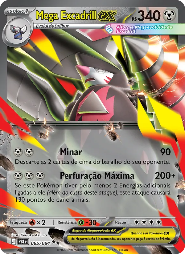 Carta Mega Excadrill ex do set Escuridão Absoluta