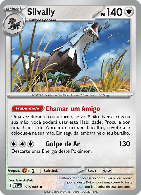 Carta Silvally do set Escuridão Absoluta