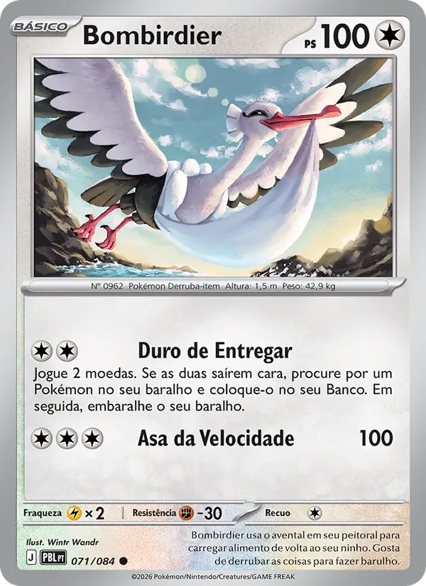 Carta Bombirdier do set Escuridão Absoluta