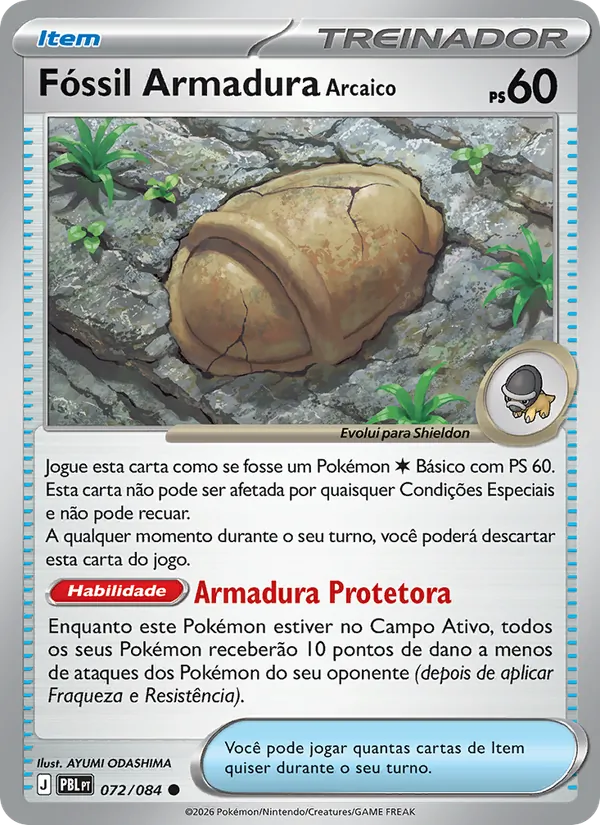 Carta Fóssil Armadura Arcaico do set Escuridão Absoluta