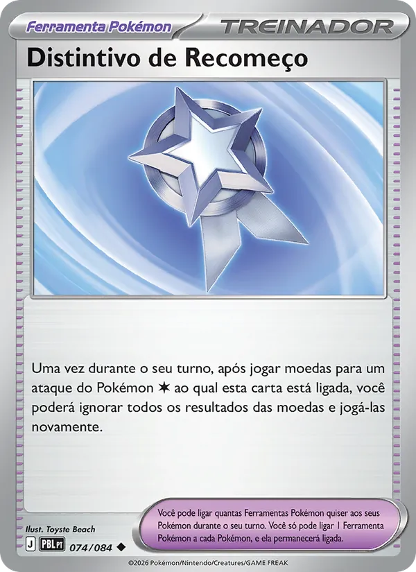 Carta Distintivo de Recomeço do set Escuridão Absoluta