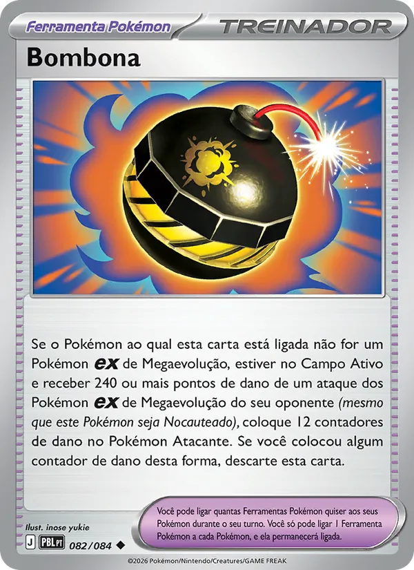 Carta Bombona do set Escuridão Absoluta