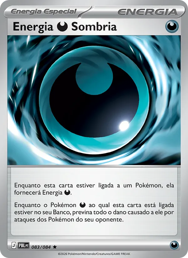 Carta Energia Darkness Sombria do set Escuridão Absoluta