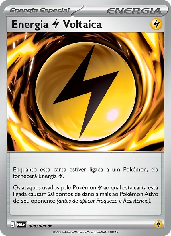 Carta Energia Lightning Voltaica do set Escuridão Absoluta