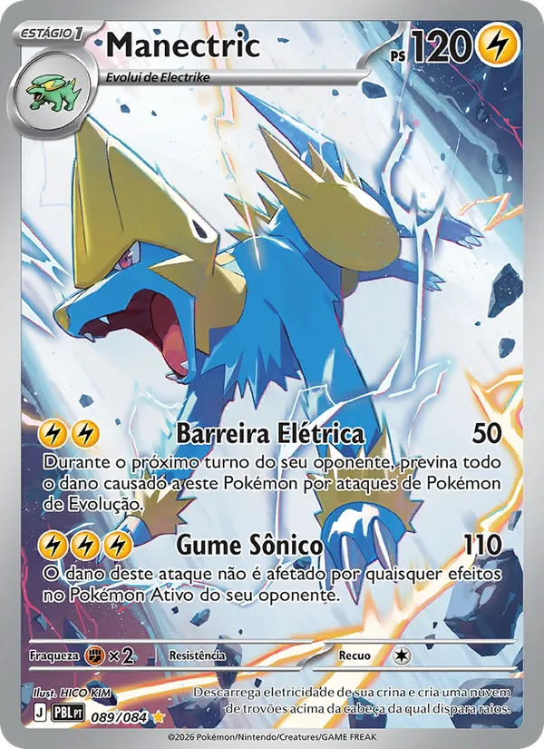 Carta Manectric do set Escuridão Absoluta