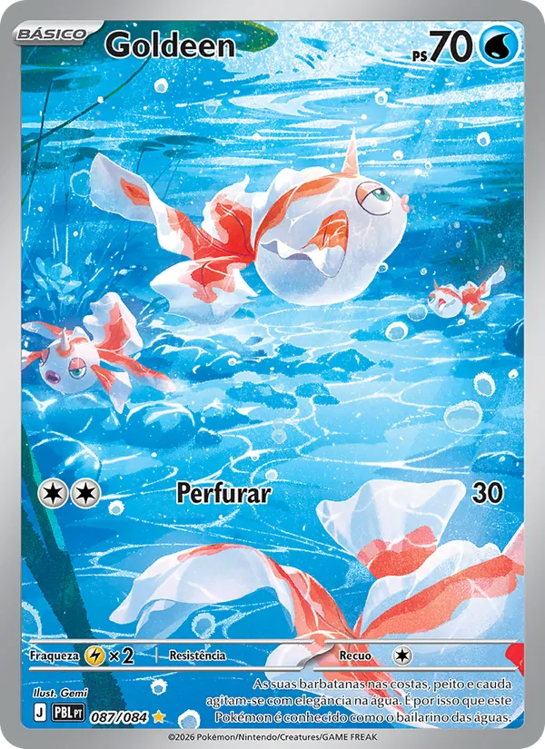 Carta Goldeen do set Escuridão Absoluta