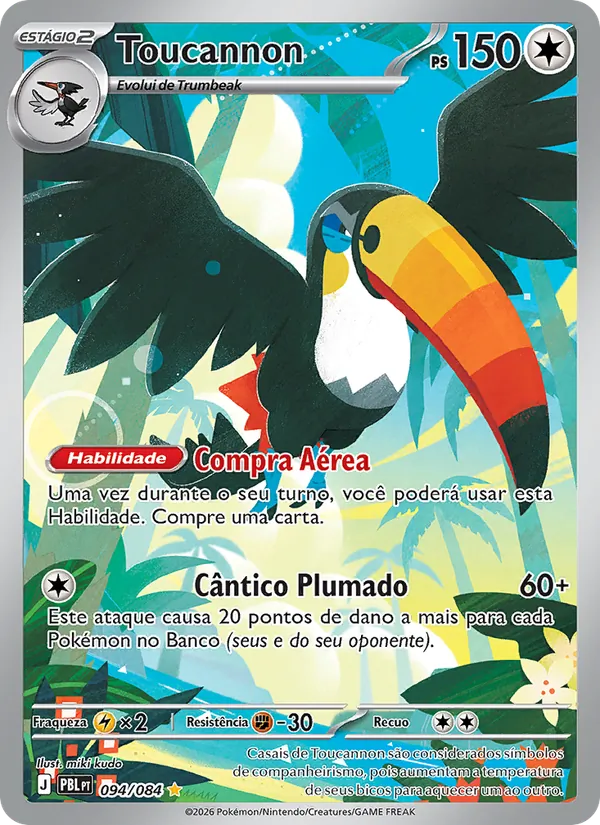 Carta Toucannon do set Escuridão Absoluta