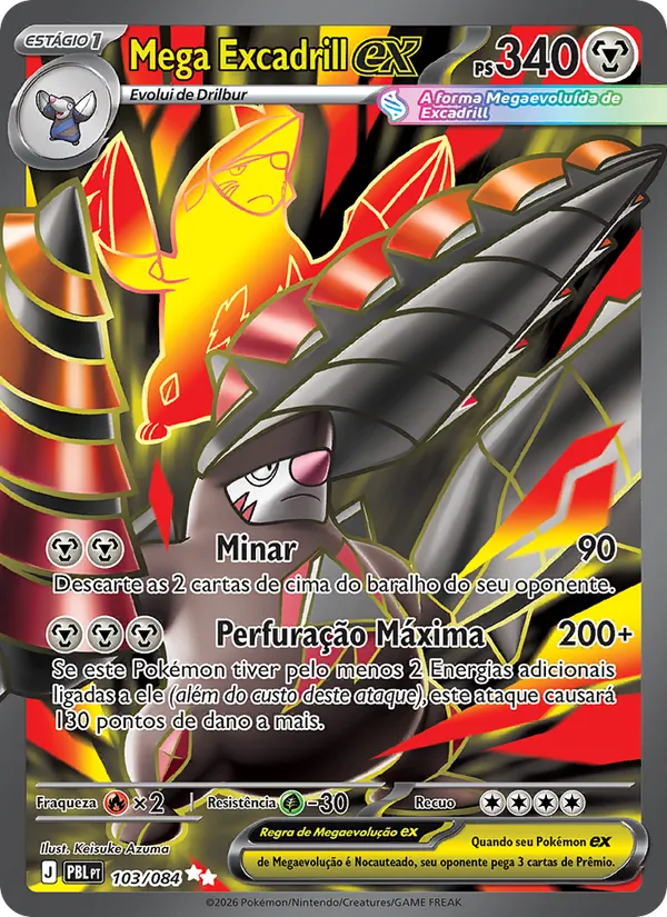 Carta Mega Excadrill ex do set Escuridão Absoluta
