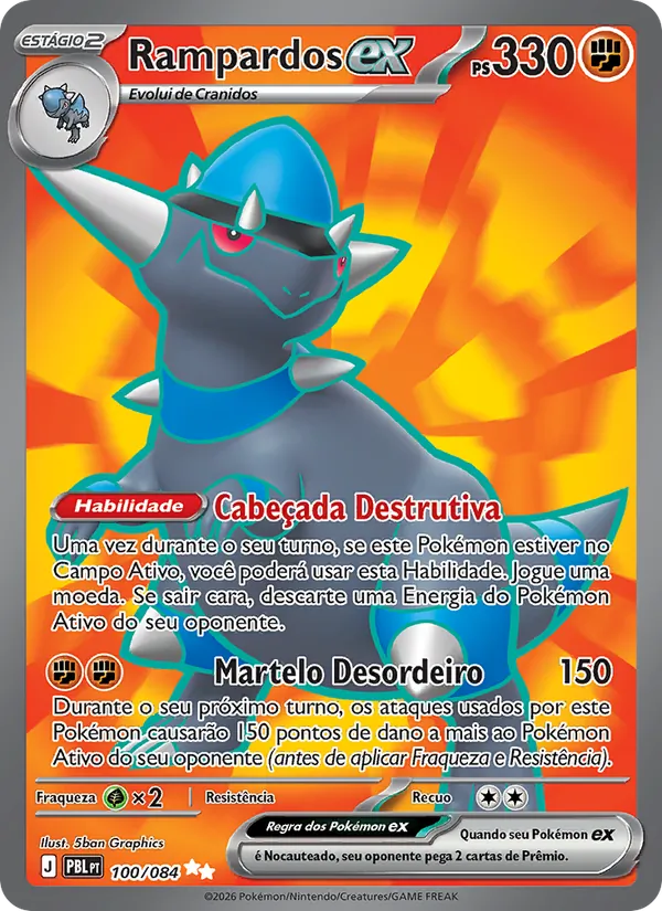 Carta Rampardos ex do set Escuridão Absoluta