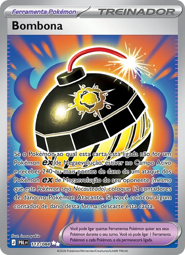 Carta Bombona do set Escuridão Absoluta
